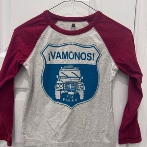 Tea Collection Kids Raglan Shirt - size M 6-7